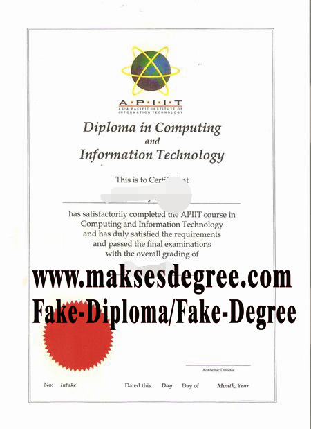 Best Fake Asia Pacific University of Technology Innovation Certificate