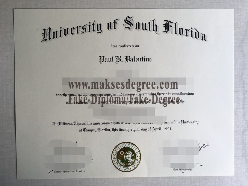 How to create fake University of south Florida Degree