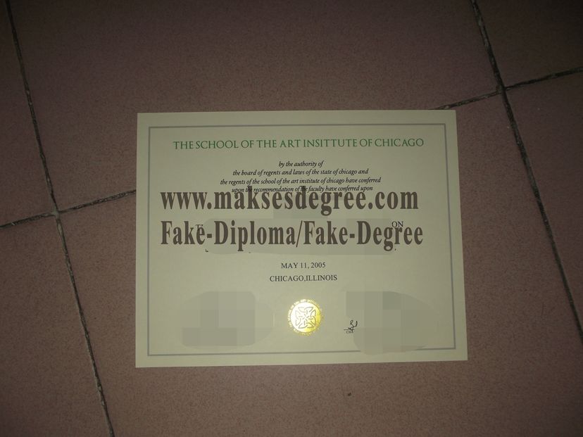 How to purchase a fake School of the Art Institute of Chicago Certificate