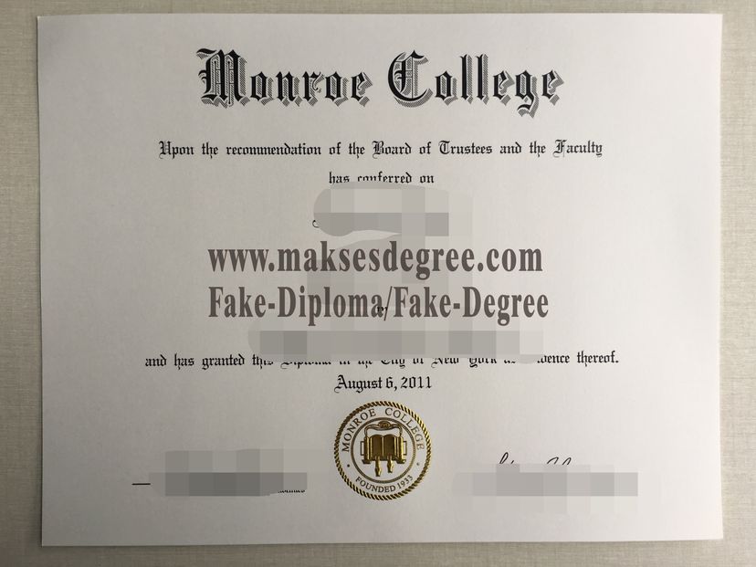 Is it easy to make fake Monroe College Diploma